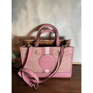 Coach DEMPSEY Signature Jacquard Carryall Tote Crossbody